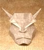 Origami Demon head by Paul Hanson on giladorigami.com
