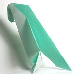 Origami Parrot by Akiko Ishikawa on giladorigami.com