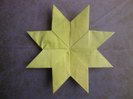 Origami Eight-pointed star by John Montroll on giladorigami.com