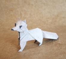 Origami Arctic fox by Oriol Esteve on giladorigami.com