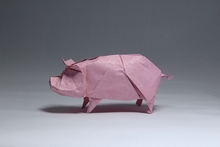 Origami Pig by Jeong Jae Il on giladorigami.com