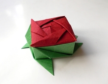Origami Rose box by Kawate Ayako on giladorigami.com