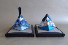 Origami Hina dolls box by Yamanashi Akiko on giladorigami.com