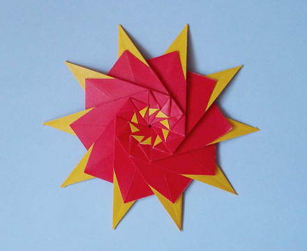 Origami Star 74 by Francesco Mancini on giladorigami.com