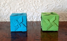 Origami Twisted cube by Francesco Mancini on giladorigami.com