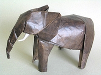 Origami Elephant by Lionel Albertino on giladorigami.com