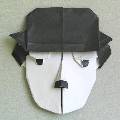 Origami Charlie Chaplin by Virgillio Esteban on giladorigami.com