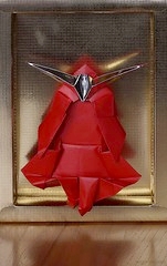 Origami Samurai helmet by Kunihiko Kasahara on giladorigami.com