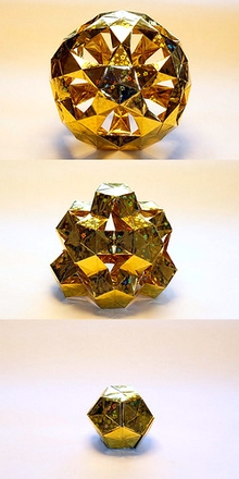 Origami Shining star ball by Miyuki Kawamura on giladorigami.com