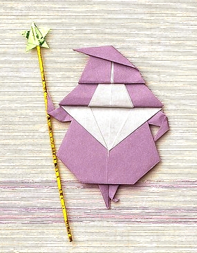 Origami Gnome by Mieko Seta on giladorigami.com