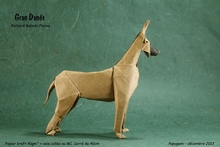 Origami Great Dane by Richard Galindo Flores on giladorigami.com