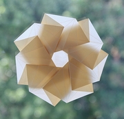 Origami Hexagonal twist flower by Andrew Hudson on giladorigami.com
