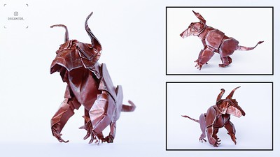 Origami Minotaur by Kade Chan on giladorigami.com