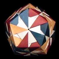 Origami Daisy Dodecahedron 3 by Meenakshi Mukerji on giladorigami.com
