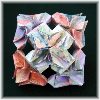 Origami Flower Cube by Meenakshi Mukerji on giladorigami.com