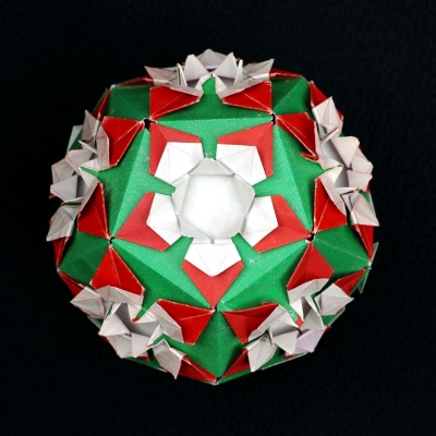 Origami Flower Dodecahedron 4 by Meenakshi Mukerji on giladorigami.com
