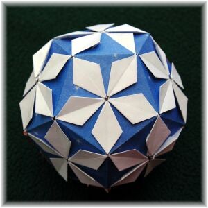 Origami Flower Dodecahedron 5 by Meenakshi Mukerji on giladorigami.com