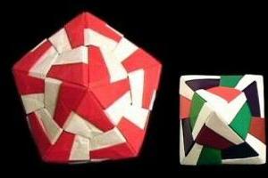 Origami Patterned Icosahedron by Meenakshi Mukerji on giladorigami.com
