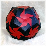 Origami Pinwheel Dodecahedron by Meenakshi Mukerji on giladorigami.com