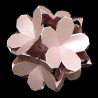 Origami Plumeria Floral Ball by Meenakshi Mukerji on giladorigami.com