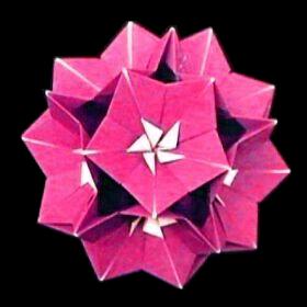Origami Primrose Floral Ball by Meenakshi Mukerji on giladorigami.com