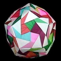 Origami Swirl Dodecahedron 1 by Meenakshi Mukerji on giladorigami.com