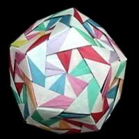 Origami Swirl Dodecahedron 2 by Meenakshi Mukerji on giladorigami.com