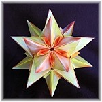 Origami Zinnia Star by Meenakshi Mukerji on giladorigami.com