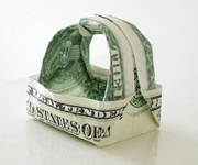 Origami Money basket by Kalei Anne Lundberg on giladorigami.com