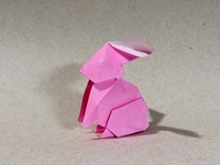 Origami Rabbit baby by Javier Vivanco on giladorigami.com