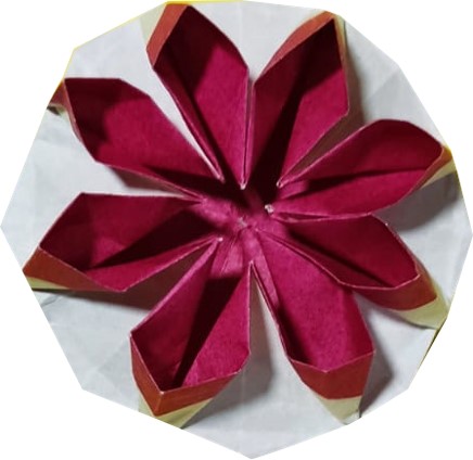 Origami 8 petal flower by Yossi Nir on giladorigami.com