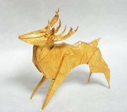 Origami Reindeer by Peter Engel on giladorigami.com