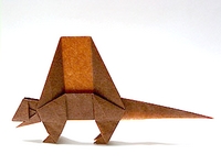 Origami Dimetrodon by Fumiaki Kawahata on giladorigami.com