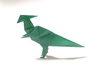 Origami Parasaurolophus by Fumiaki Kawahata on giladorigami.com