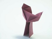 Origami Cat head by Takekawa Seiryo on giladorigami.com