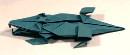 Origami Deinosuchus by Fumiaki Kawahata on giladorigami.com