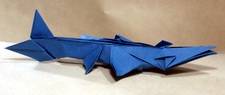 Origami Metriorhynchus by Fumiaki Kawahata on giladorigami.com
