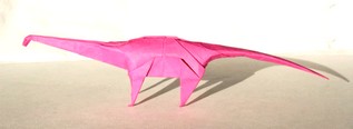 Origami Seismosaurus by Fumiaki Kawahata on giladorigami.com