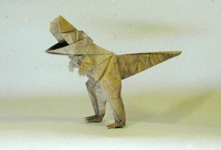 Origami Tyrannosaurus by Jun Maekawa on giladorigami.com