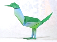 Origami Roadrunner by John Montroll on giladorigami.com