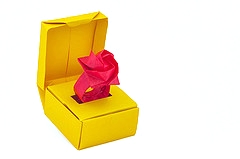 Origami Rose ring by Shin Han-Gyo on giladorigami.com