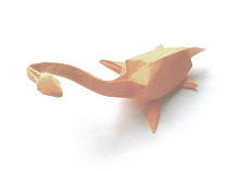 Origami Plesiosaurus by Paulius Mielinis on giladorigami.com