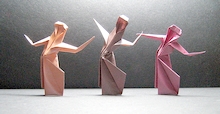 Origami Lady of fashion by Kunihiko Kasahara on giladorigami.com