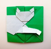 Origami Tiger - 2D by Kunihiko Kasahara on giladorigami.com