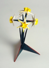 Origami Daffodil stem by Yehuda Peled on giladorigami.com