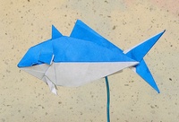 Origami Yellowtail (farmed) by Kyouhei Katsuta on giladorigami.com