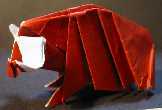 Origami Musk ox by Fumiaki Kawahata on giladorigami.com