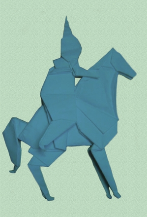 Origami Horse and rider by Leonardo Pulido Martinez on giladorigami.com