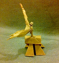 Origami Vaulting horse by Luigi Leonardi on giladorigami.com