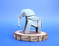 Origami Elephant baby by Artur Biernacki on giladorigami.com